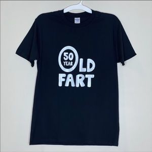 🛑3/$15 - 50 year old fart t-shirt size medium